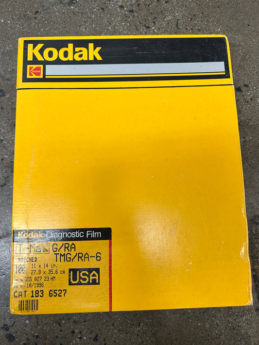 Kodak Diagnostic FILM T-Mat G/RA RA-6 11x14 | 100 sheets | expired 1996