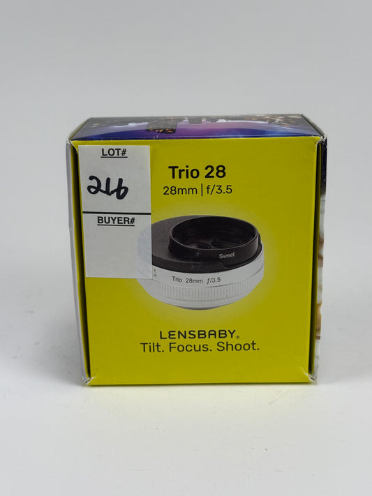 Lensbaby Trio 28mm f3.5 Lens - Sony E mount