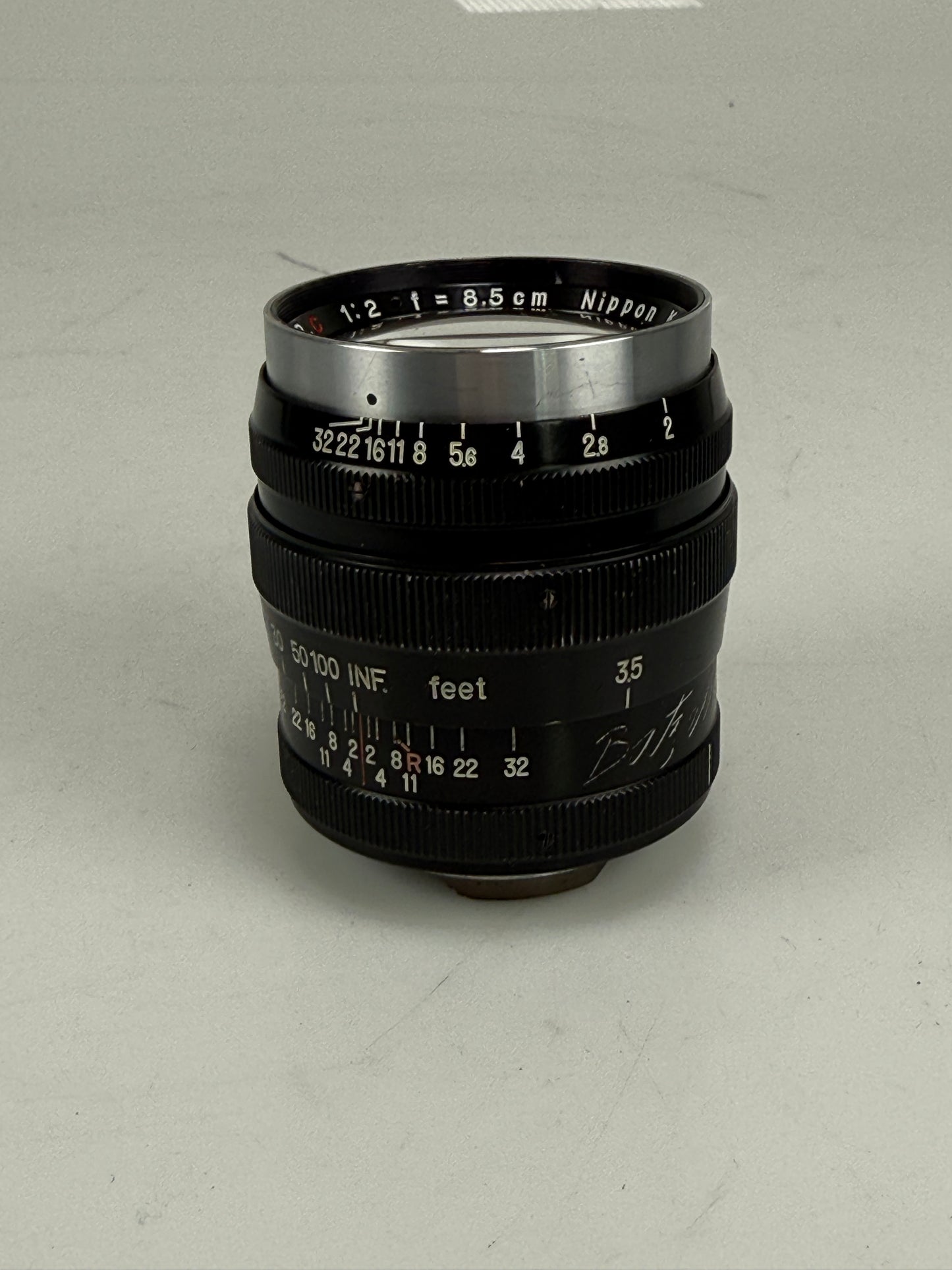 Nikon Nippon Kogaku 8.5cm 85mm f2 P.C Black LTM M39 lens