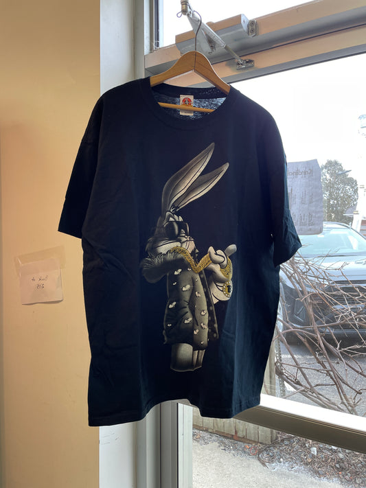 Vintage Black Shirt Bugs Bunny Looney Tunes Size XL Mens