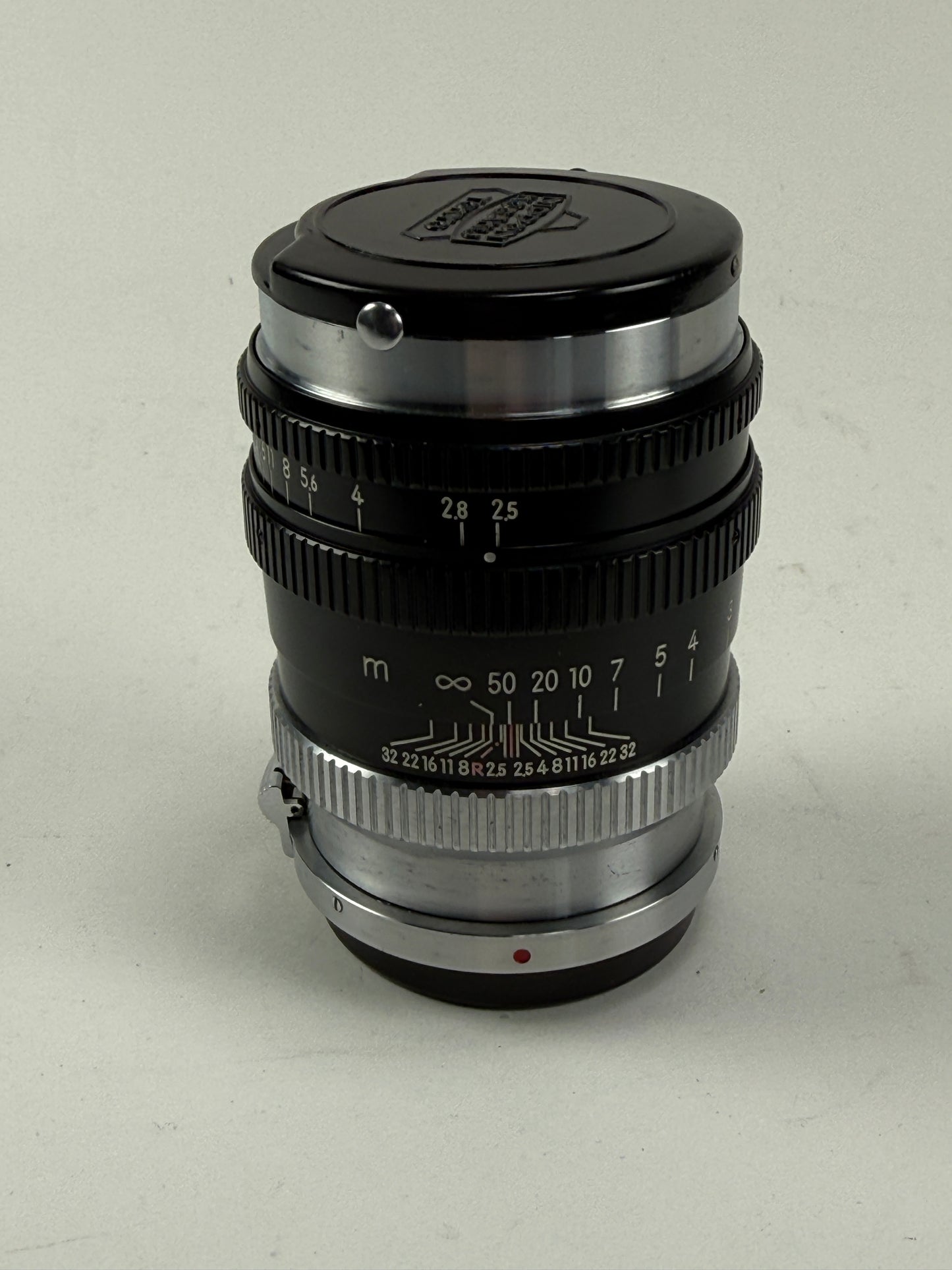 Nikkor P 10.5cm 105mm f2.5 Nippon Kogaku Japan Black Rangefinder S mount Lens