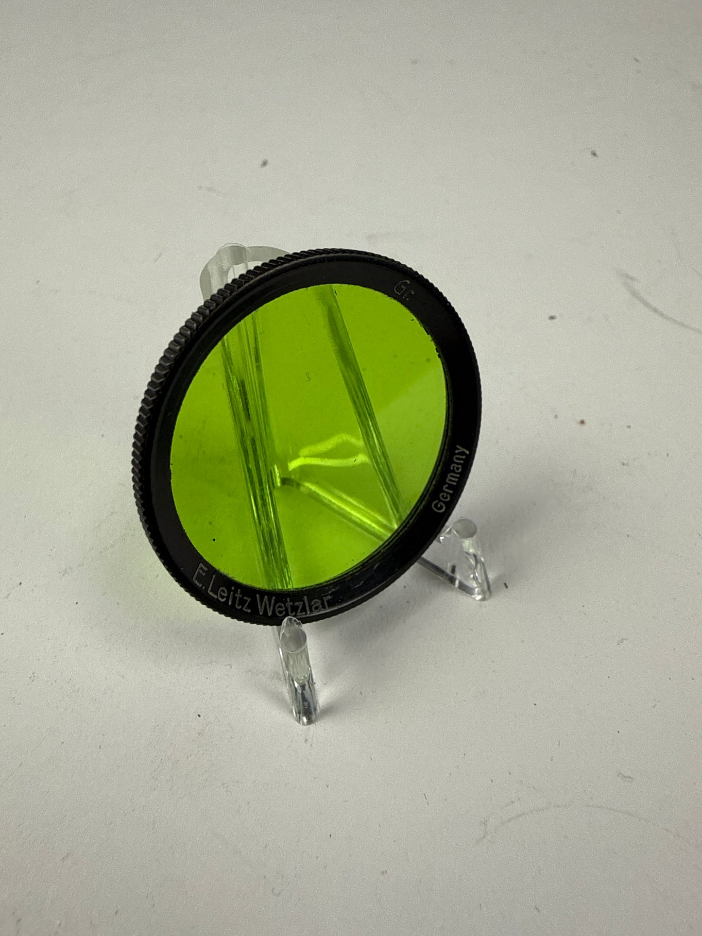 Leica leitz E34 34mm Black rim Green GR Filter for 5cm summar