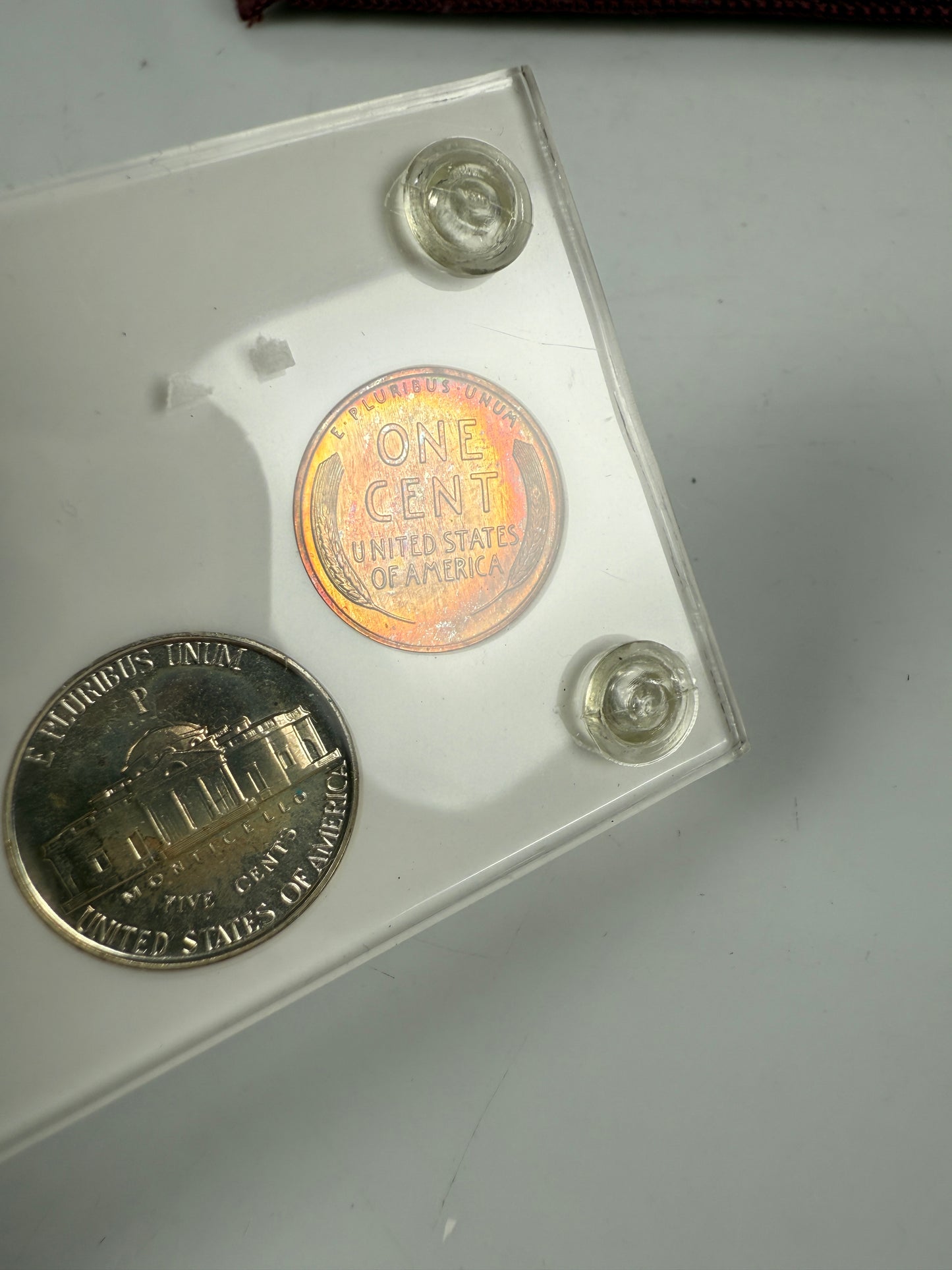 1942 US Mint Silver PROOF Set Gem Coins White Capital Holder Display Box