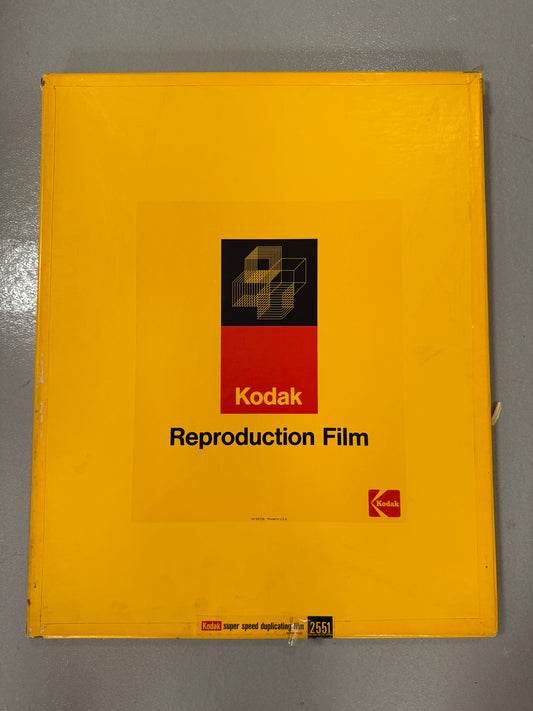 Expired 16x20 RARE KODAK high speed duplicating Large Format Film 50 Sheets 2551