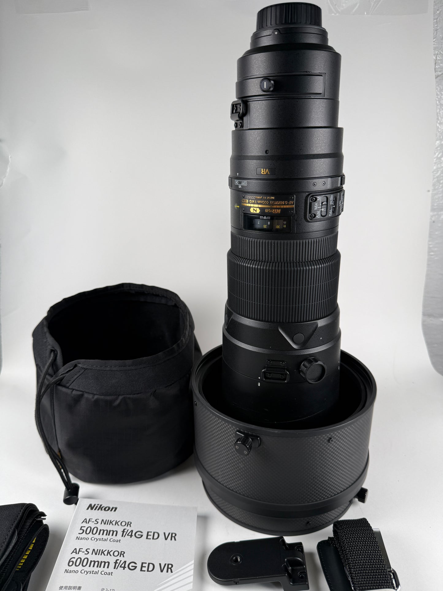 Nikon 600mm f4 nikkor AF-S G ED VR Lens AFS lens