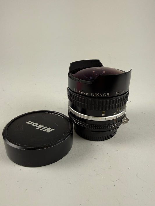 Nikon Ais Fisheye Nikkor 16mm f2.8 MF Lens For F Mount
