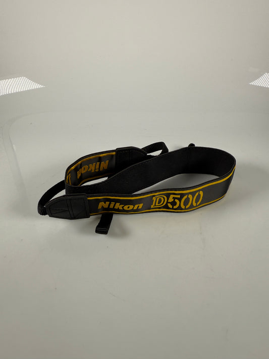 Genuine Nikon AN-DC17 1.5" Black/Yellow Neck/Shoulder Strap for Nikon D500