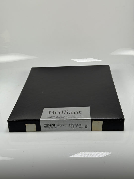 Zone VI Brilliant Double Weight Glossy 11x14 Photo Paper 50 Sheets    Grade 2