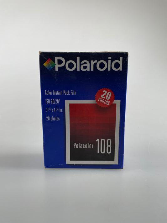 Polaroid polacolor 108 Type Color Film - Dual Pack (20 exposures) 1999