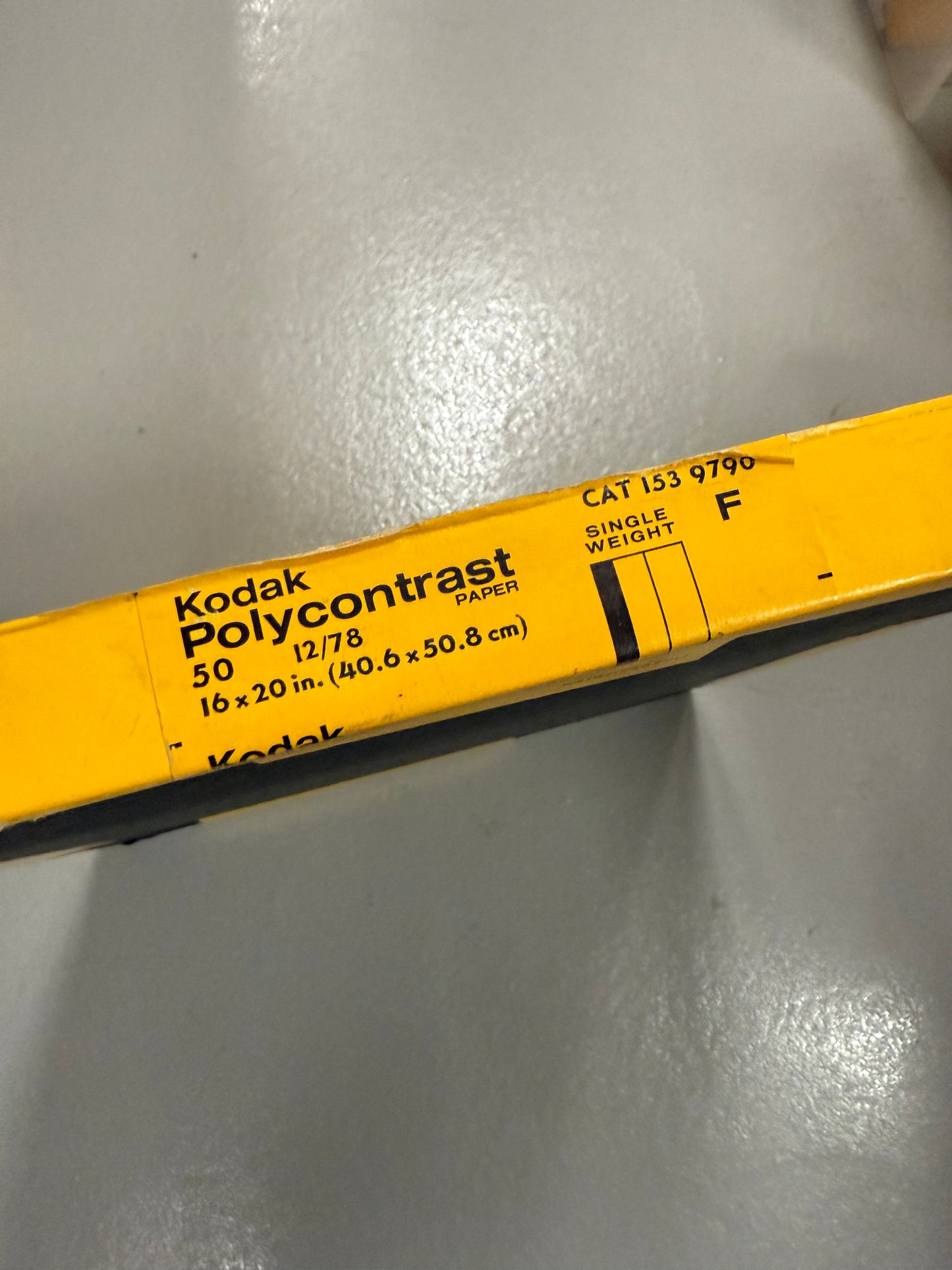 Kodak Polycontrast F Double weight Photo Paper 50 Sheets 16x20 inch