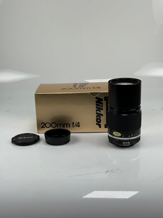 Nikon Ai-s Ais Nikkor 200mm f4 Telephoto MF Lens