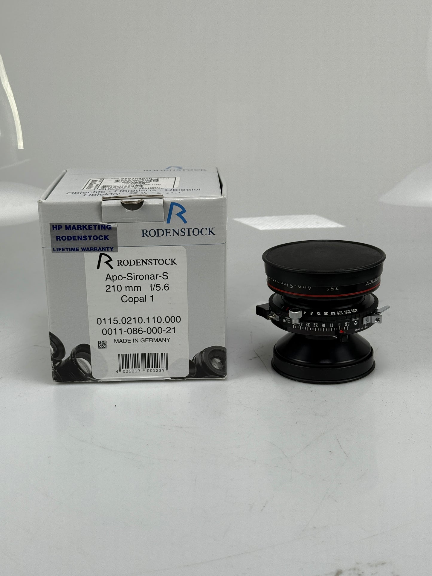 Rodenstock Apo Sironar S 210mm F5.6 Lens in Copal #1 shutter