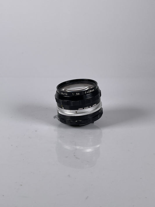 Nikon Nikkor H 2.8cm 28mm f3.5 Non Ai Lens