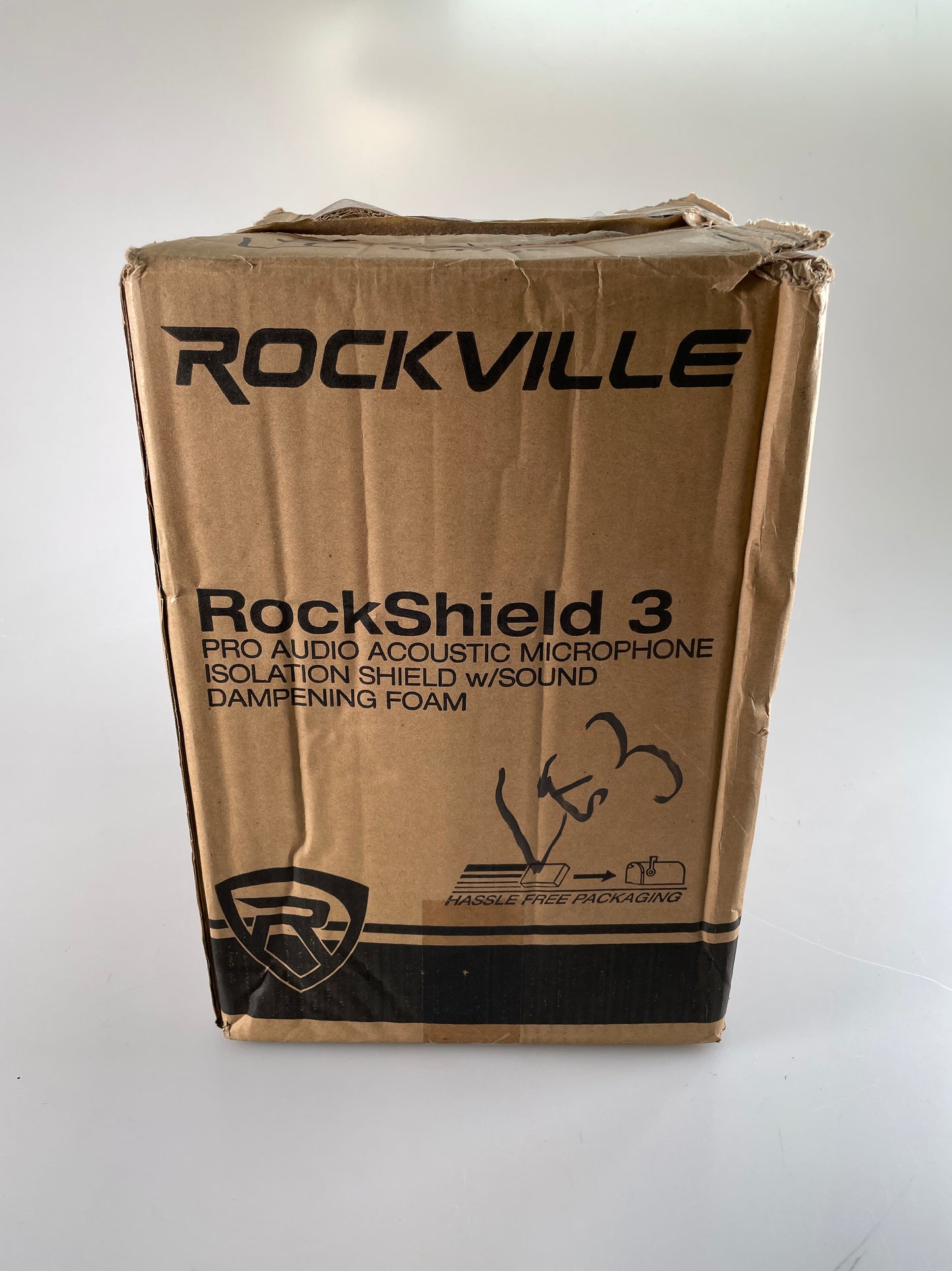 Rockville RockShield 3 large Studio Microphone Isolation Shield w/Sound Dampening Foam