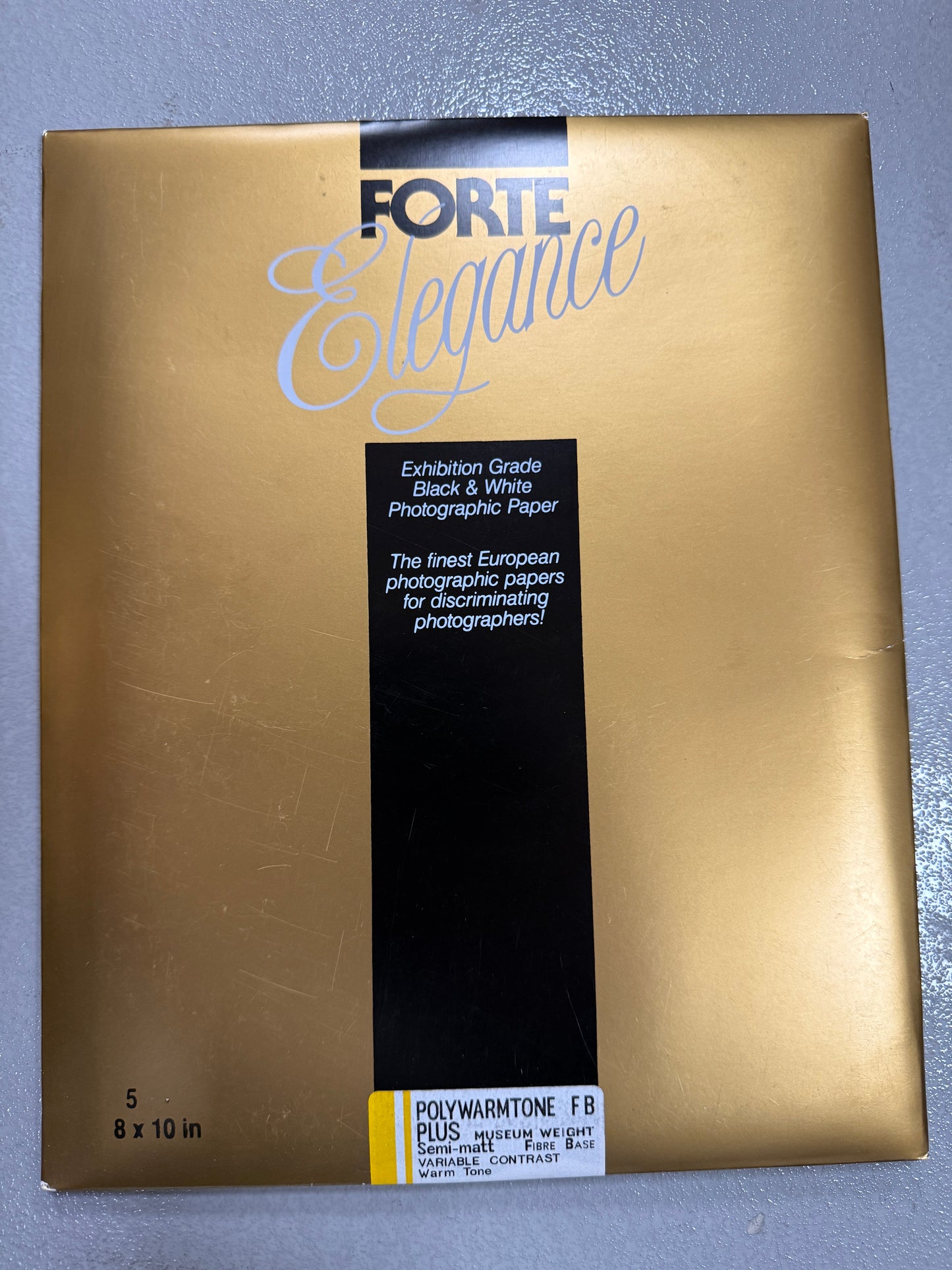 Forte Polywarmtone FB Plus Semi Matte 8x10" Photo Paper 5 sheets unopened NOS museum weight
