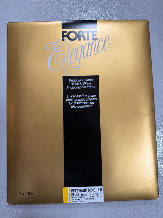 Forte Polywarmtone FB Plus Semi Matte 8x10" Photo Paper 5 sheets unopened NOS museum weight