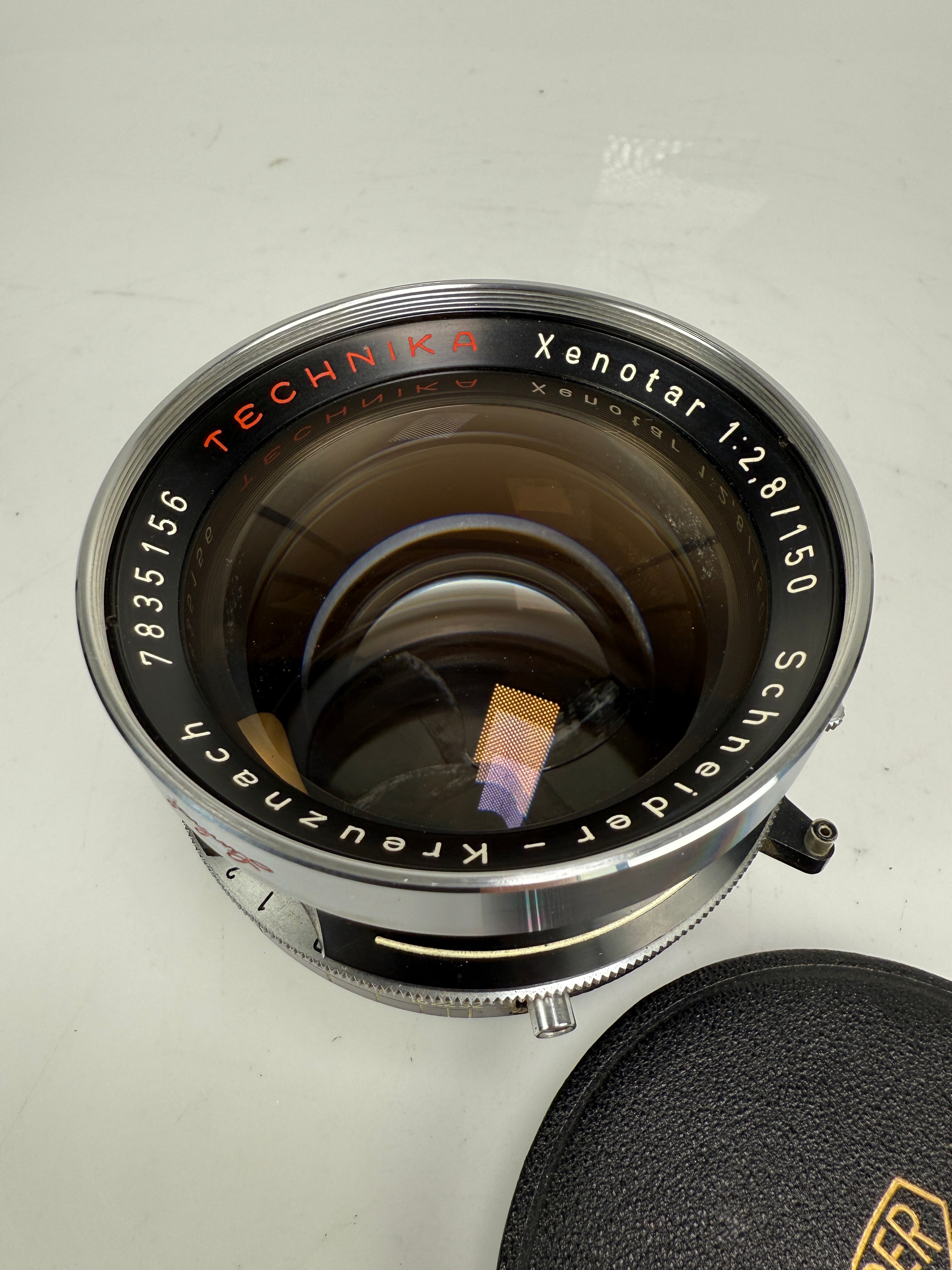 Linhof select Schneider Xenotar 150mm f2.8 Large format lens, with