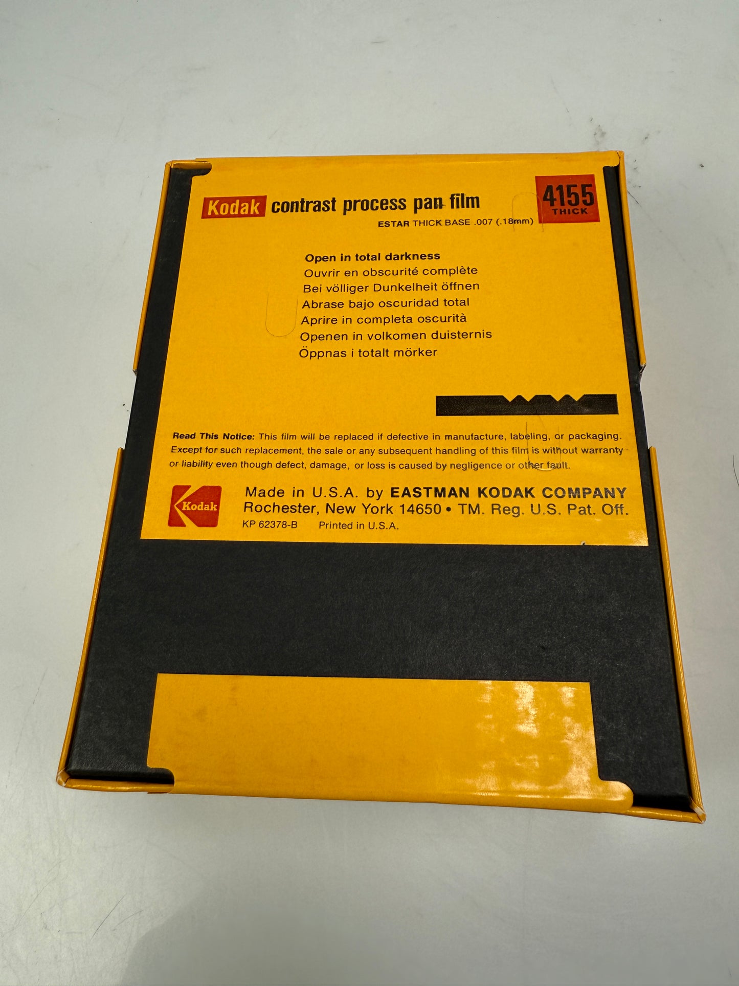 Expired 4x5 KODAK 4155 Contrast Process Pan Large Format Film 100 Sheets 1981
