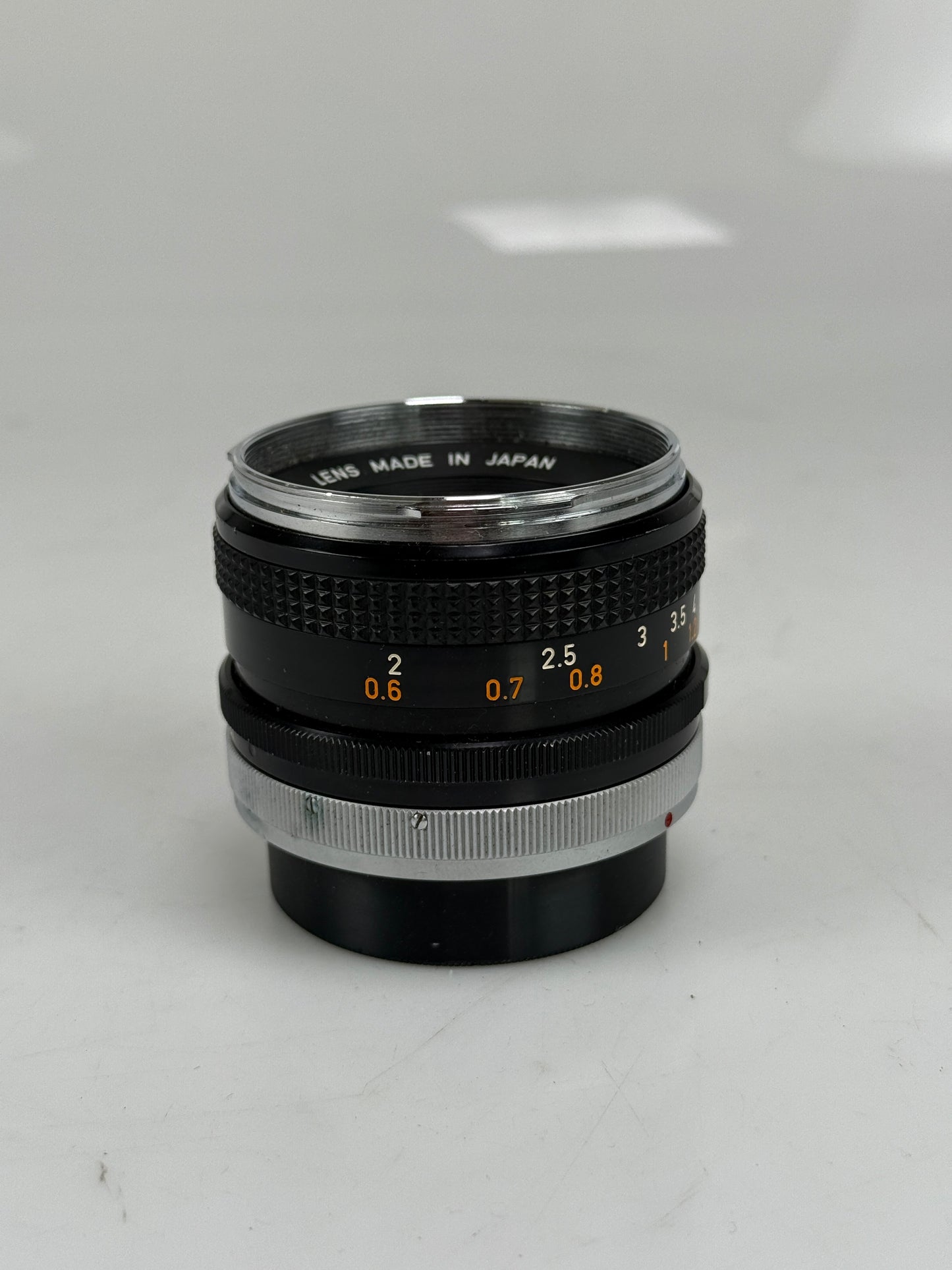 Canon 50mm F1.8 Chrome Nose FD mount lens