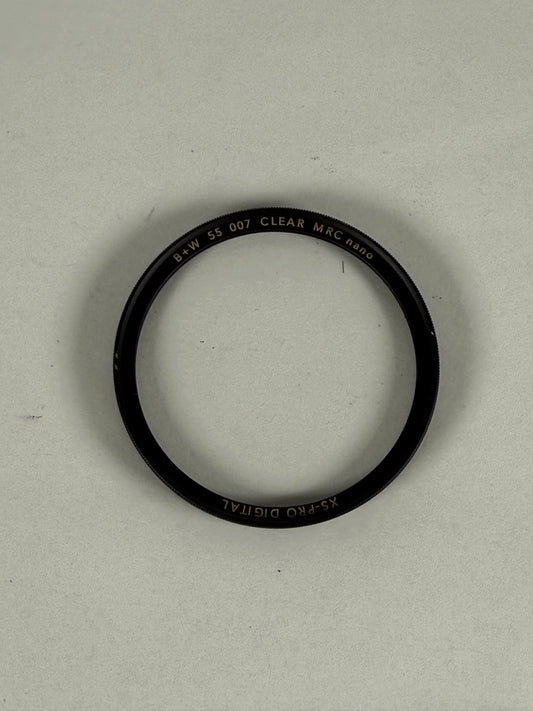 B+W 55mm 007 UV Haze Clear MRC Nano Lens Filter