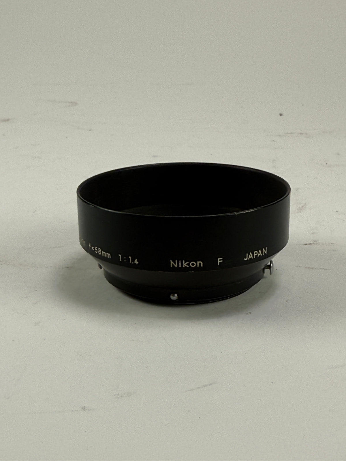 Early Nikon F 58mm 5.8cm f1.4 Lens Hood - Nippon Kogaku Pat Pend