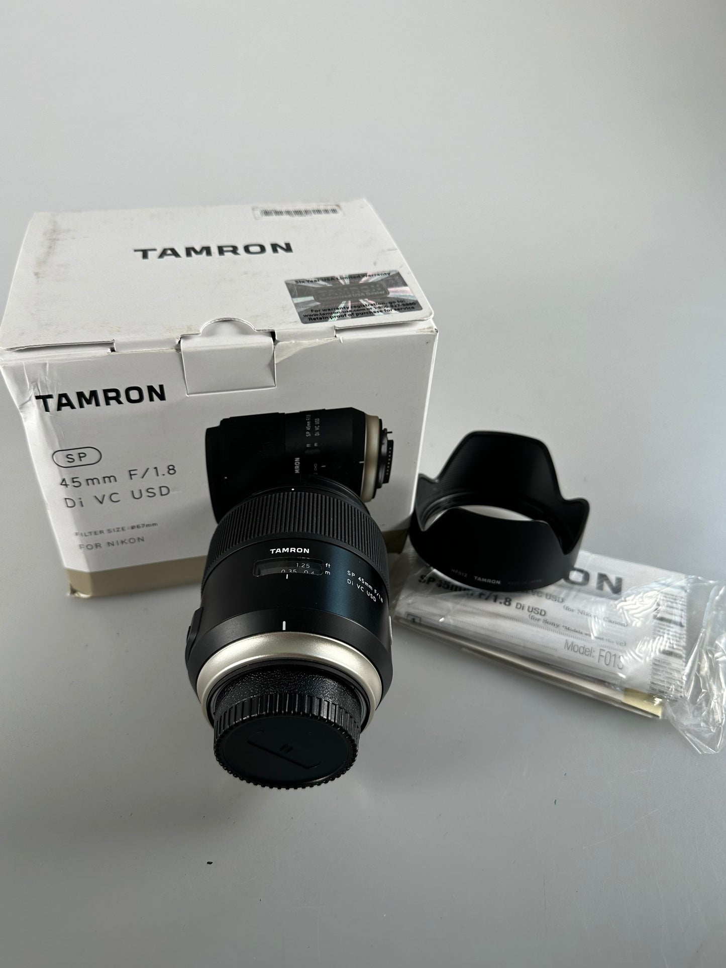 Tamron AF F013 SP 45mm f1.8 Di VC USD Lens Nikon F (FX)