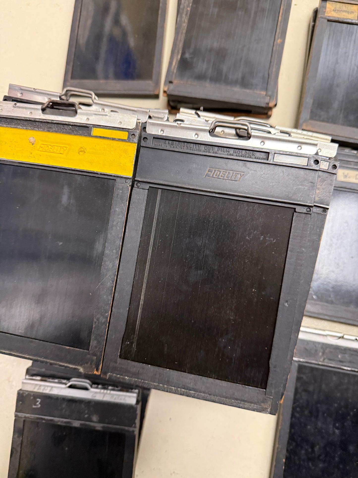 Lot of 45 Vintage 4x5" Cut Film Holders fidelity, Agfa, ansco, etc