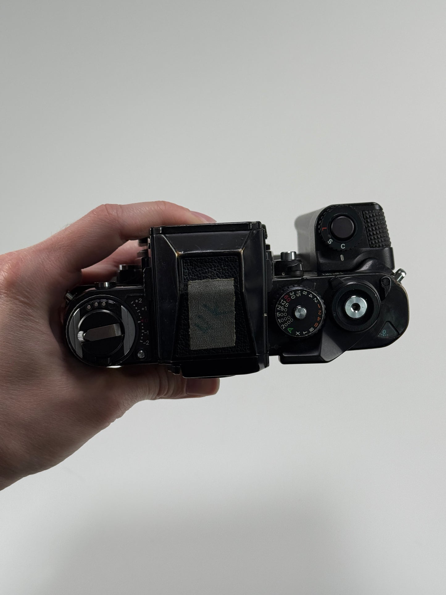 Nikon F3 35mm SLR film camera body w/ MD-4 - Heinz Kluetmeier