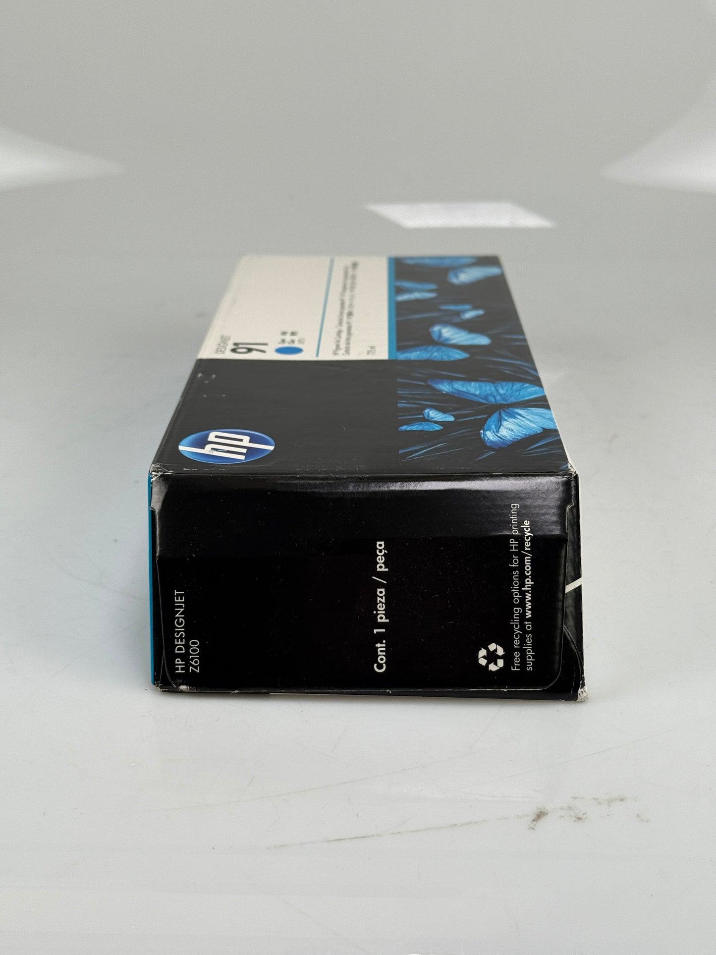 Genuine HP 91 C9467A DesignJet Cyan Ink Cartridge NEW OEM SEALED 05/2019