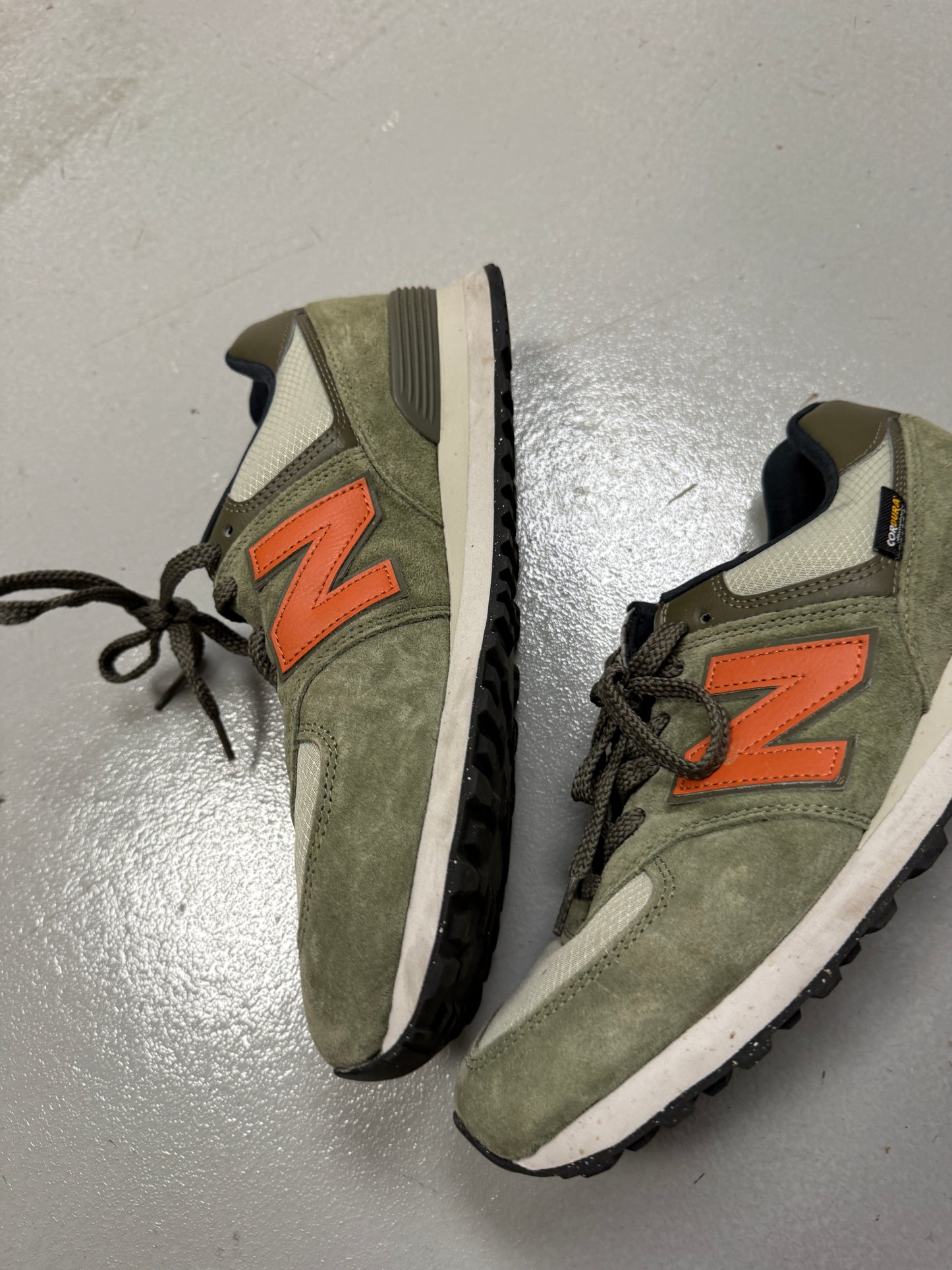 New Balance 574 Cordura Dark Olivine/Orange Men’s 11.5 U574SOC