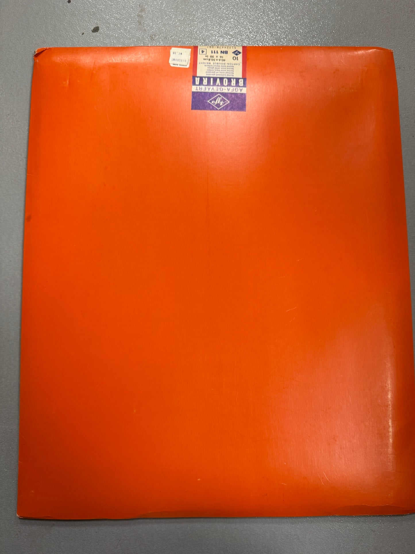 Agfa Brovira Photo Paper 10 Sheets 16x20 inch BN 111 4