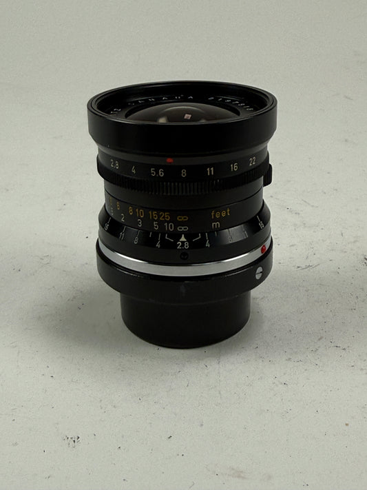 Leica 28mm f2.8 Elmarit V1 9 Element Lens Infinity Lock w/ caps
