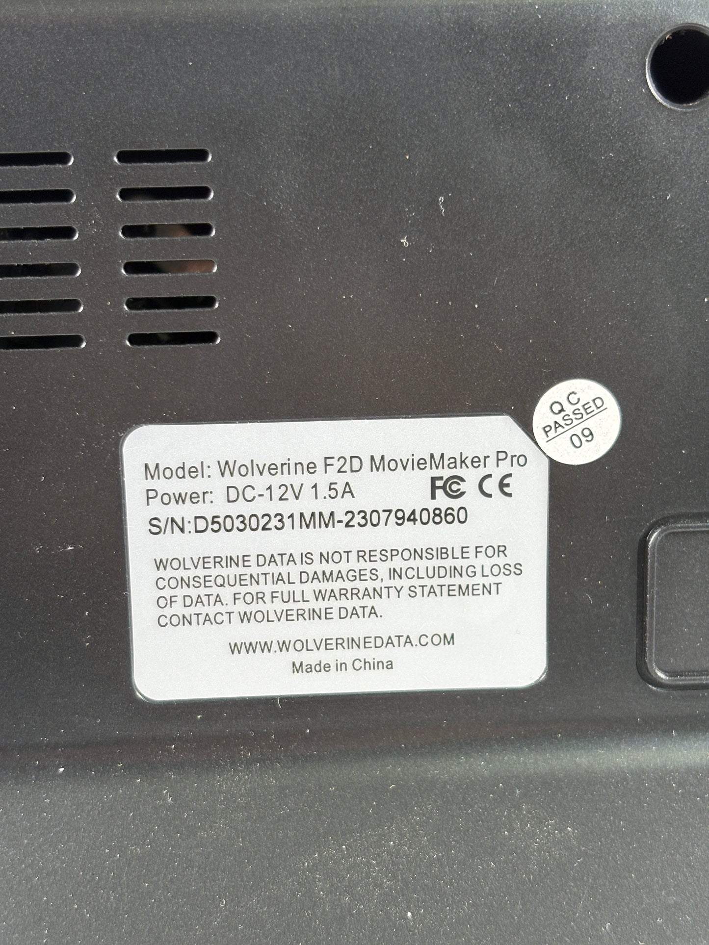 Wolverine Data Film2Digital MovieMaker-PRO 8mm and Super 8 Converter #F2DMMPRO