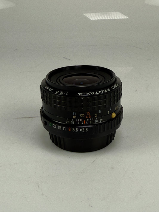 Pentax SMC A 35mm F2.8 MF Prime Wide Angle Lens K mount