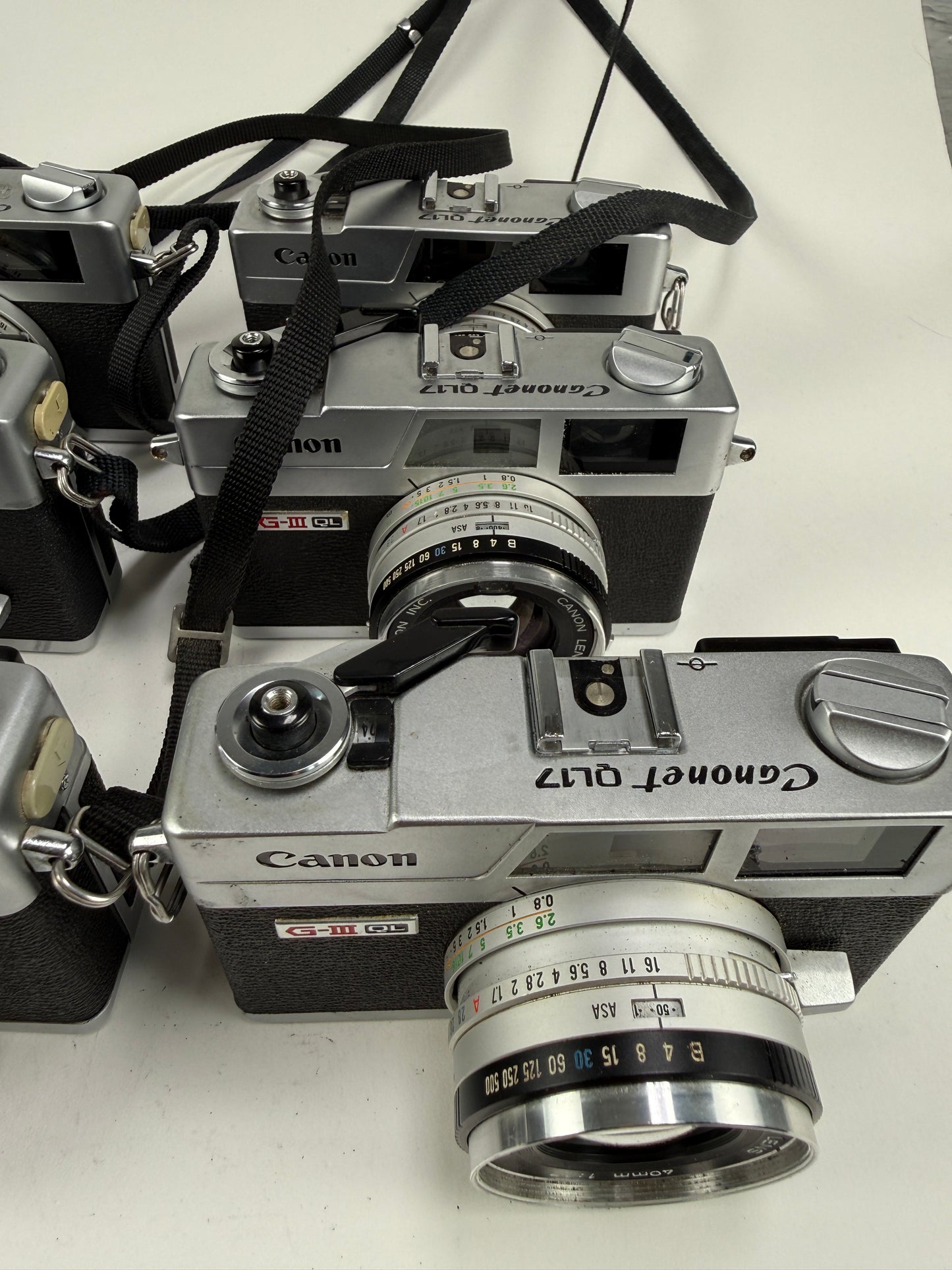 Canon Canonet QL17 GIII 35mm Rangefinder Film Camera lot of 6