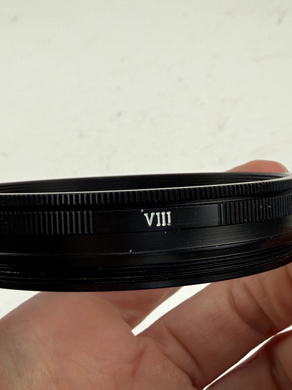 Leica 14165 Series VIII - E72 filter adapter w/ Hoya UV filter