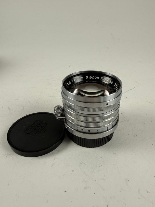 Nikon Nippon Kogaku Tokyo Nikkor-S.C 5cm 50mm f1.4 Lens, LTM L39 M39 Mount