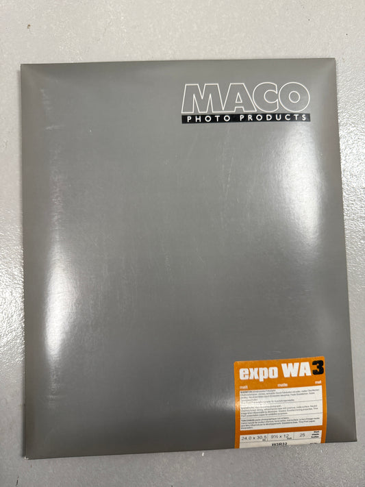 Maco Photo Products Expo WA3 9.5x12" Photo Paper 25 sheets fibre