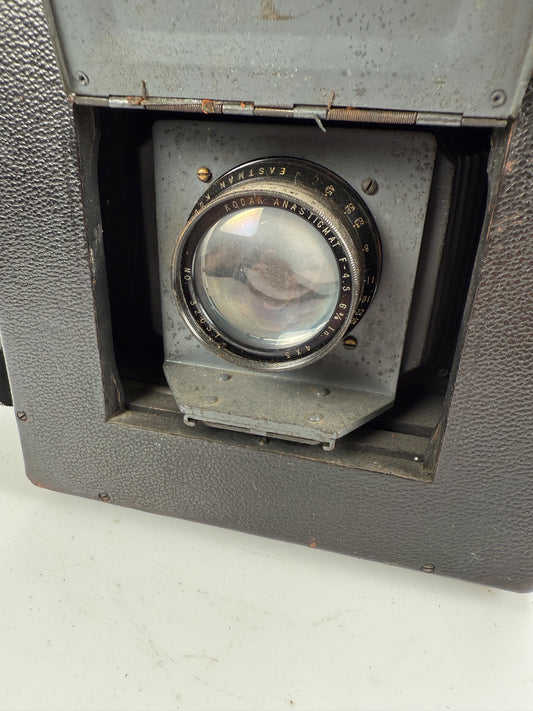 Graflex RB series B 4x5 Focal Plane Shutter Camera w Kodak 7 1/2 inch F4.5 lens