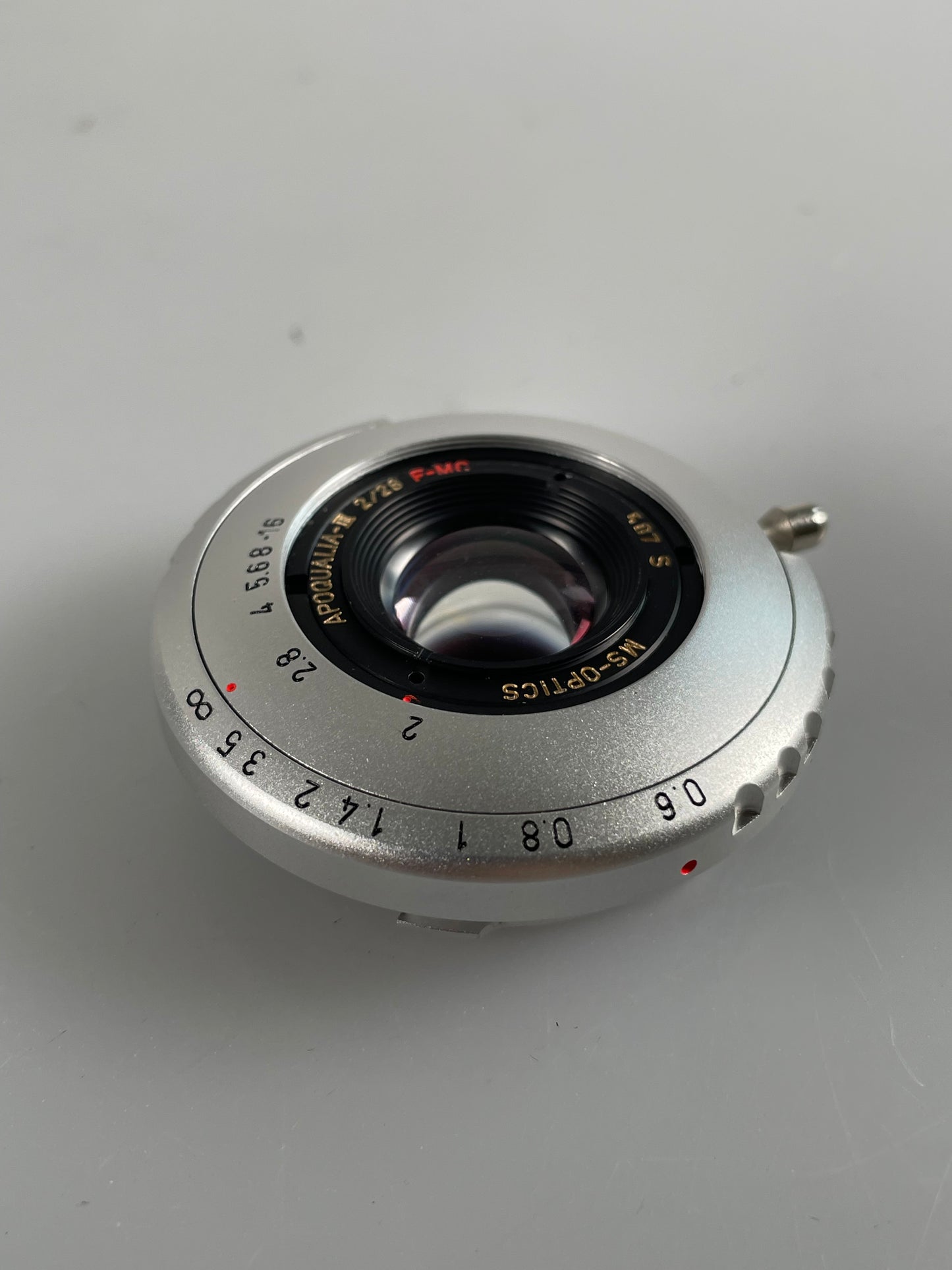 MS Optics Apoqualia III FM-C 28mm f2 507S silver chrome Leica M mount