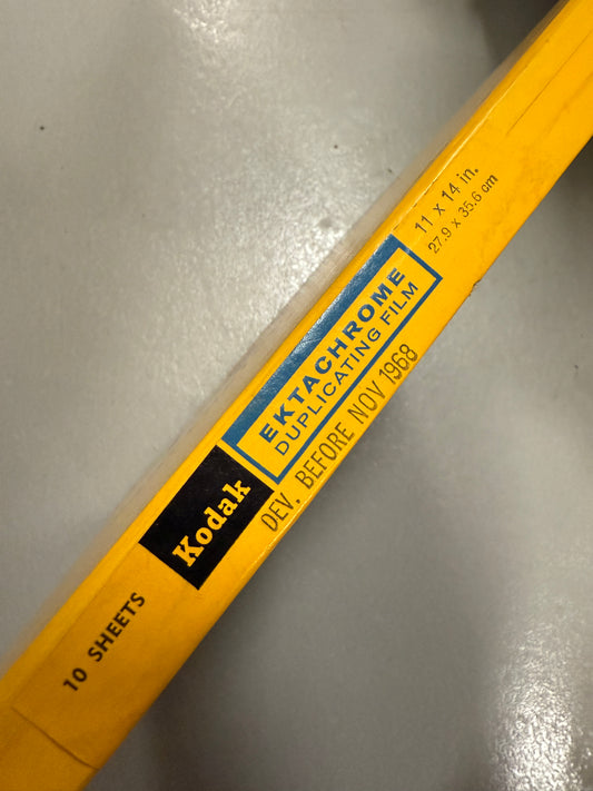 Expired 11x14 KODAK Ektachrome Duplicating Large Format Film 10 Sheets