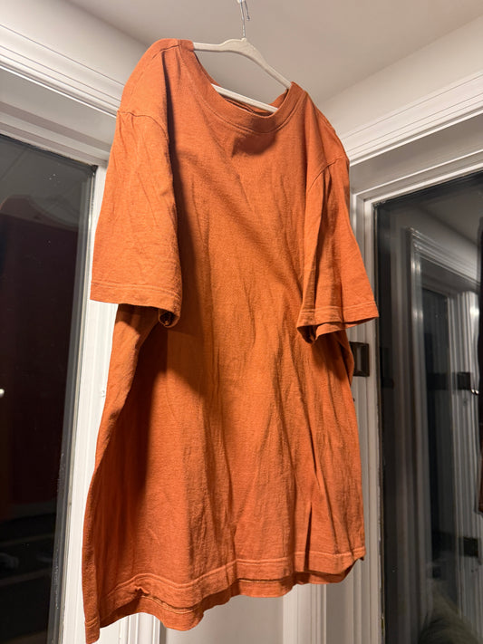 Merz B Schwanen T-Shirt Size 6 (L) Orange Loopwheeled Made in Germany