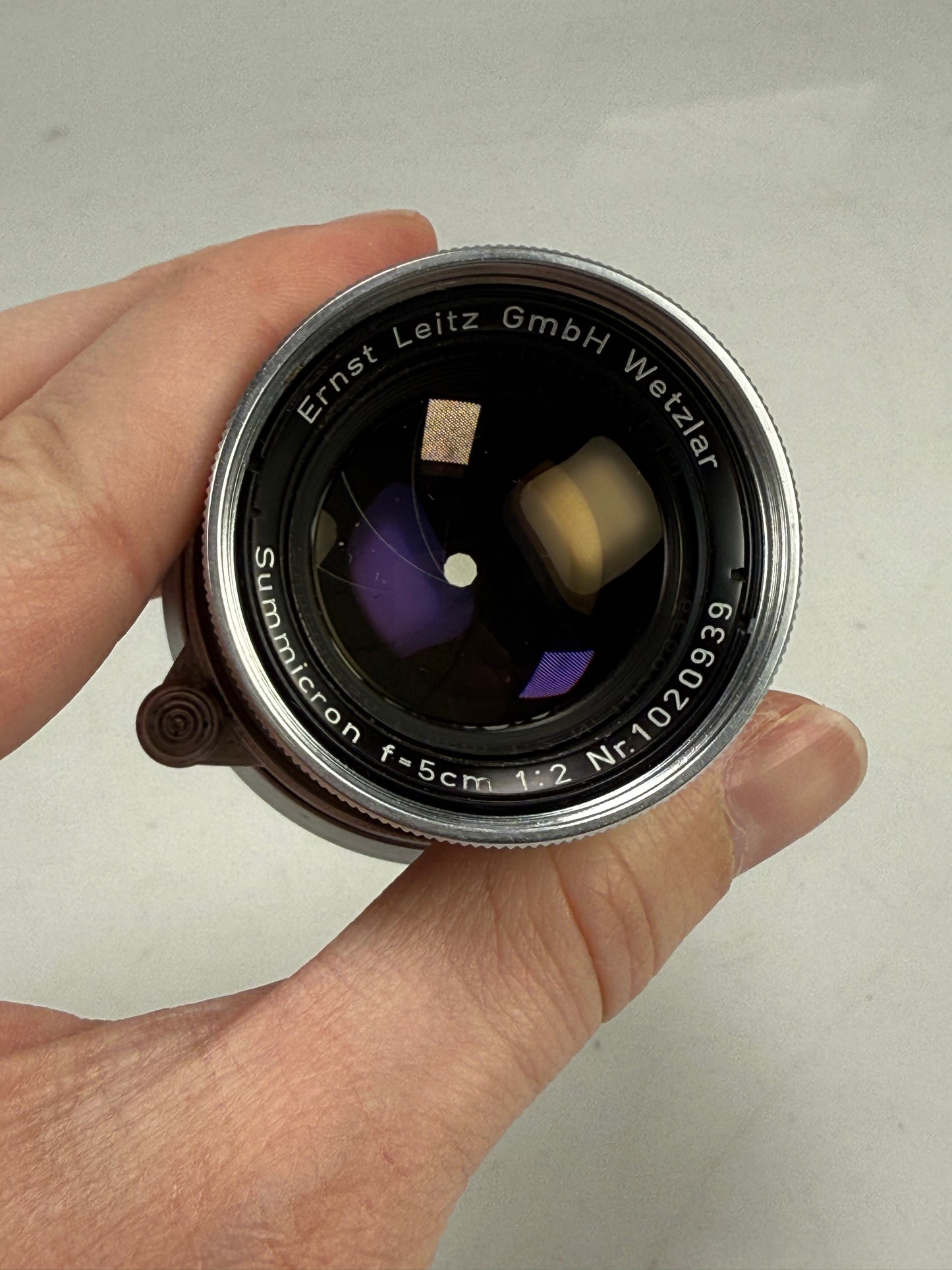 Leica Leitz Summicron 5cm 50mm f2 Collapsible Lens for M mount Rangefinder