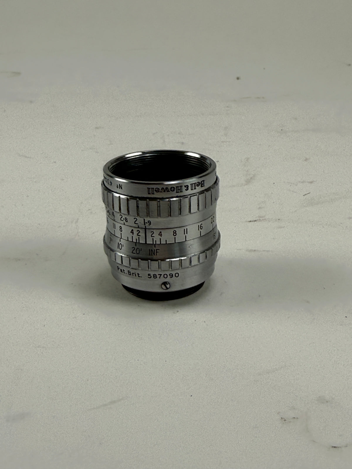 Bell & Howell Taylor Hobson 1 Inch 25mm f1.9 C-Mount 16 mm Cine Camera Lens