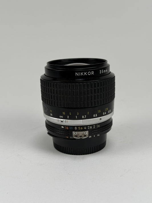 Nikon Nikkor Ais 35mm f1.4 Lens Prime SLR
