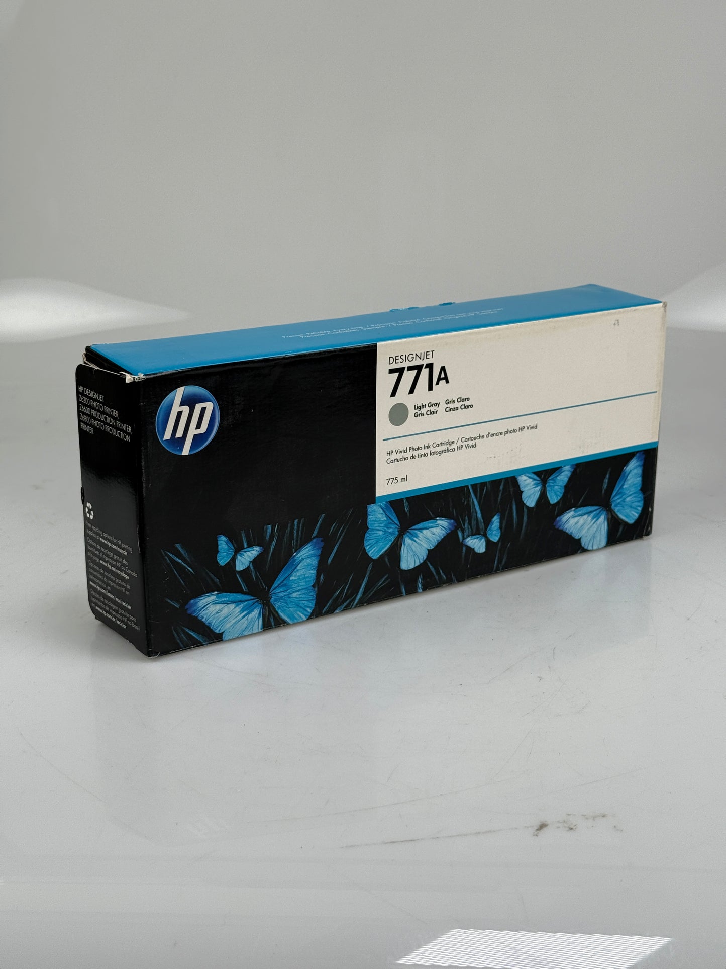 HP 771A B6Y22A Light Gray DesignJet Ink Cartridge - Z6200 - Genuine OEM 11/2019