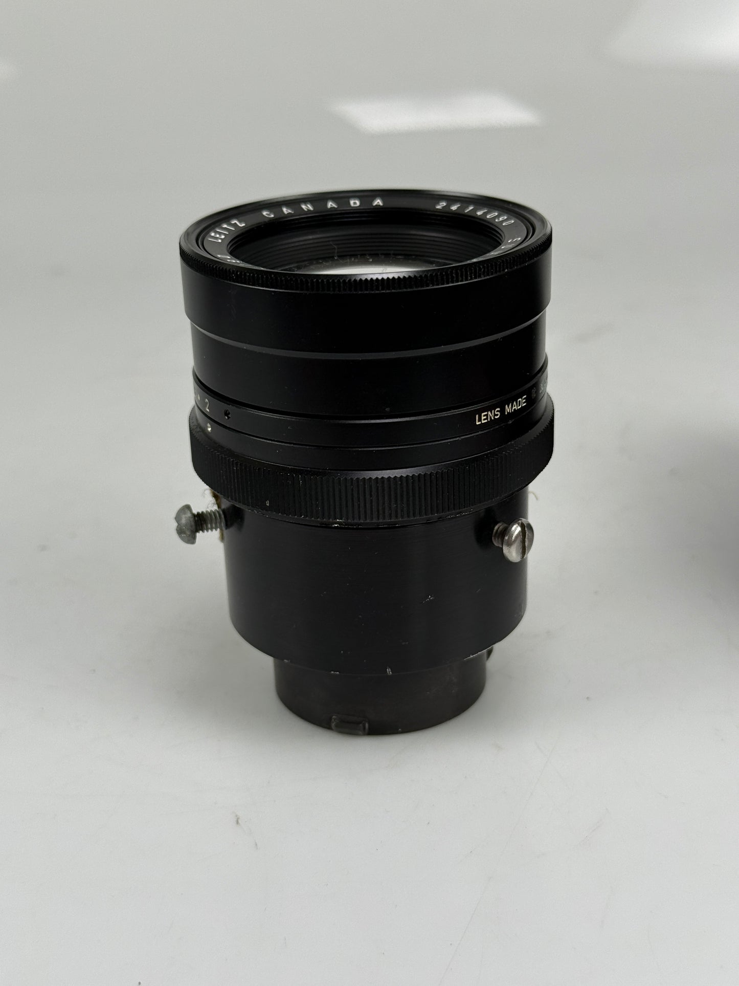 Leica Leitz Summicron M 90mm F2 Black Lens converted to cinema movie camera mount
