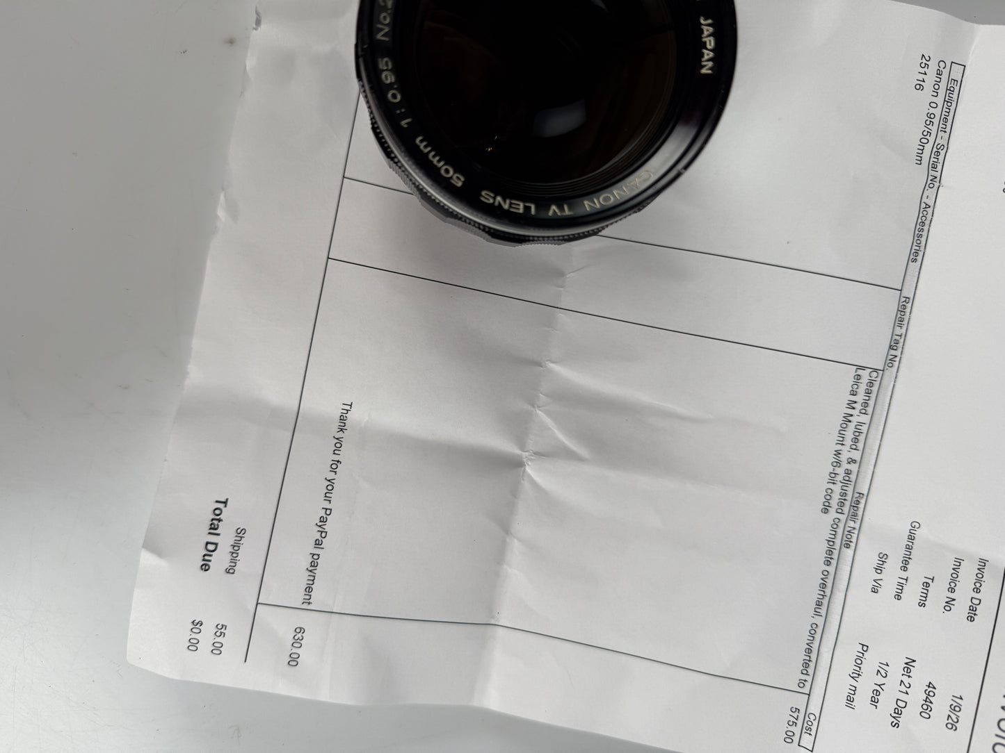 Canon 50mm f0.95 Dream Lens Leica M 6 Bit Converted