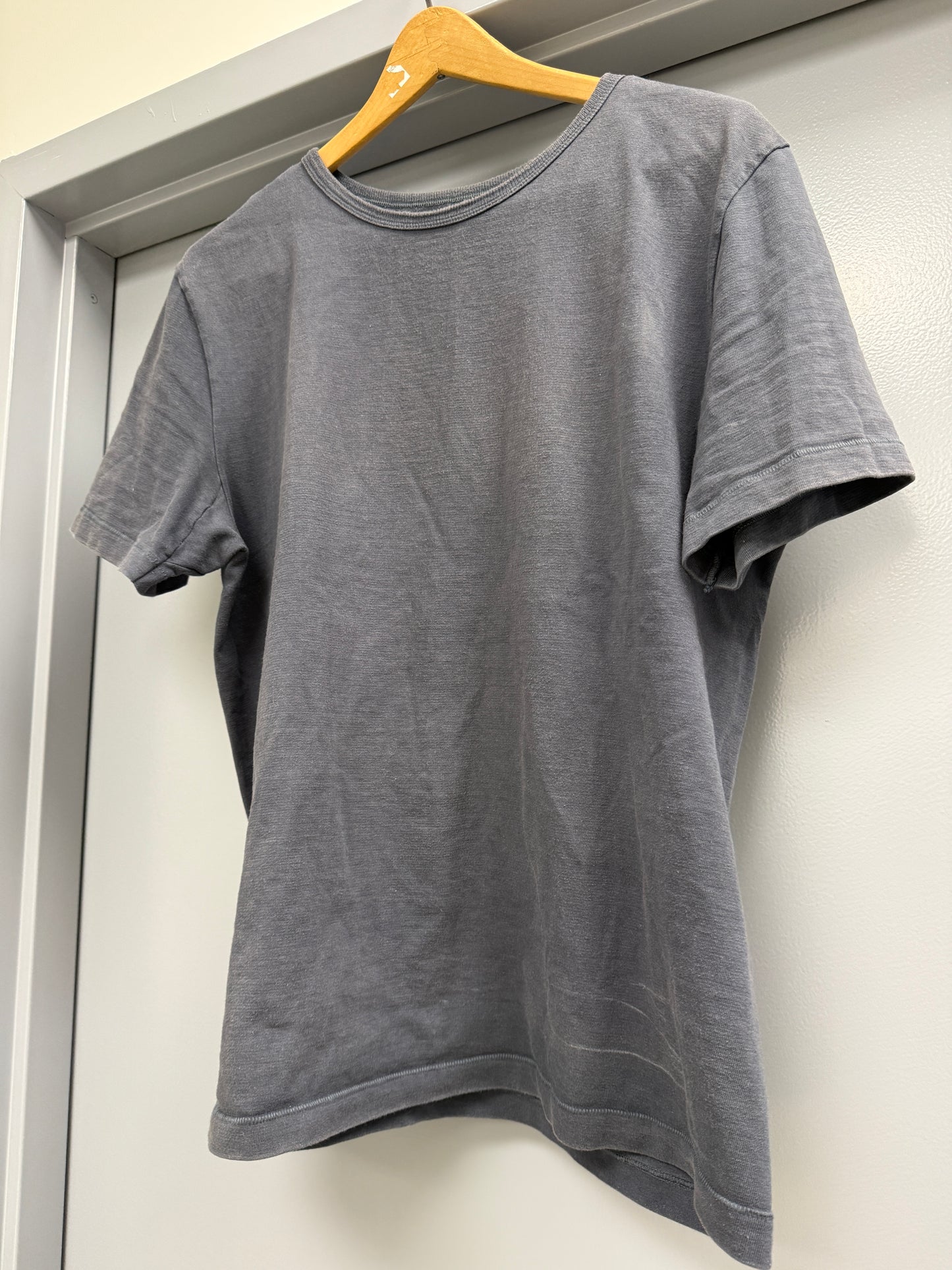 Merz B Schwanen T-Shirt Size 7 (XL) Navy Blue Loopwheeled Made in Germany