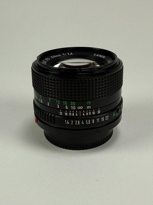 Canon FD New 50mm f1.4 MF prime Lens